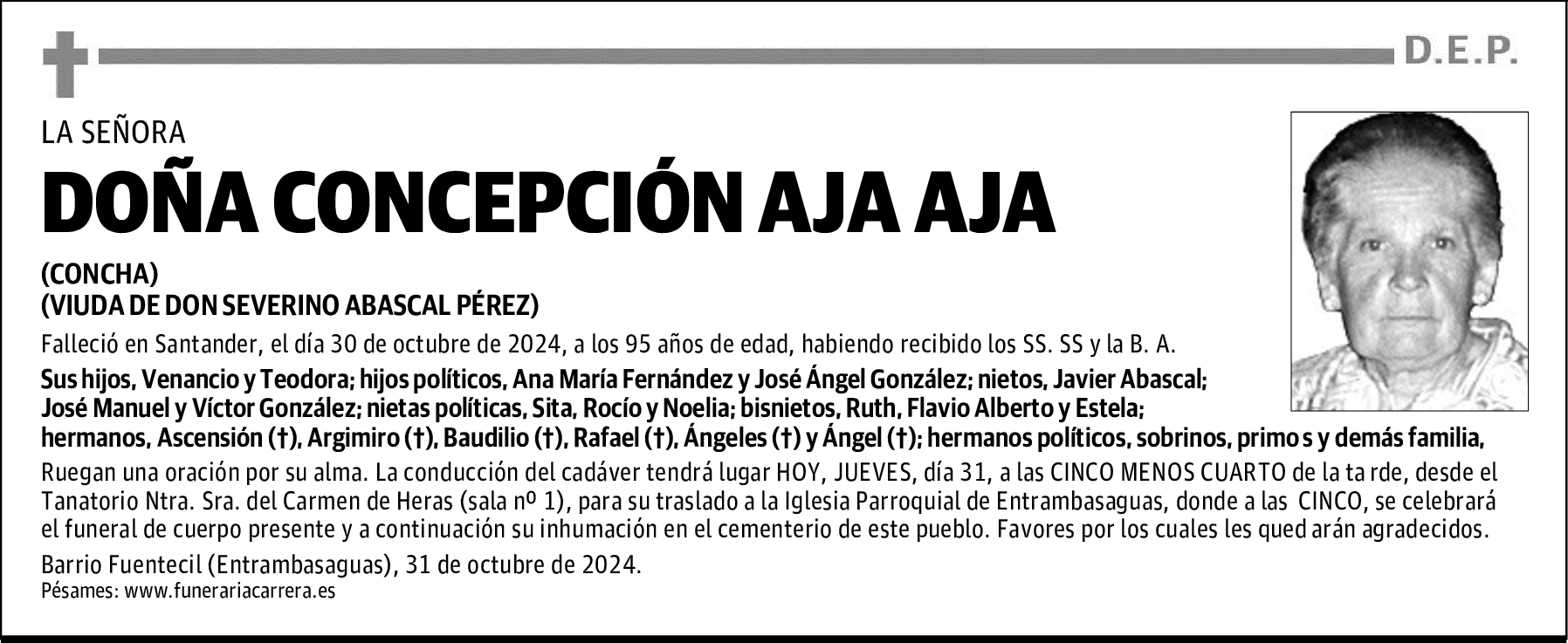 DOÑA CONCEPCIÓN AJA AJA