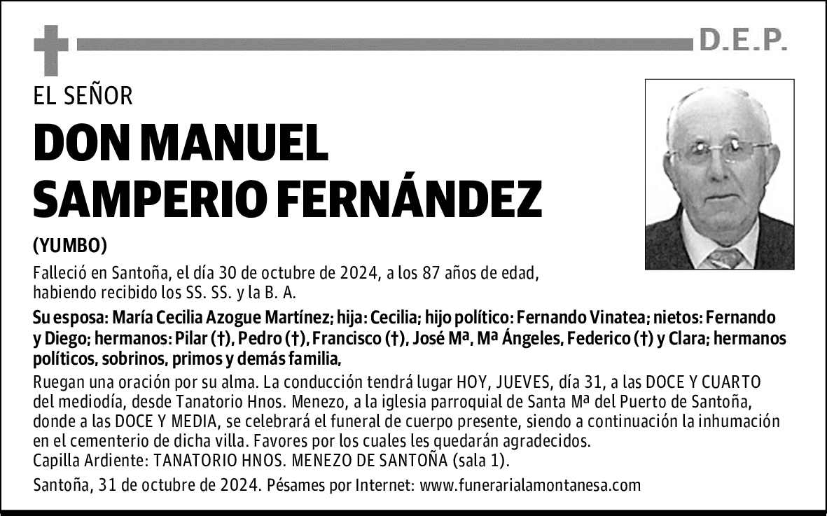 DON MANUEL SAMPERIO FERNÁNDEZ