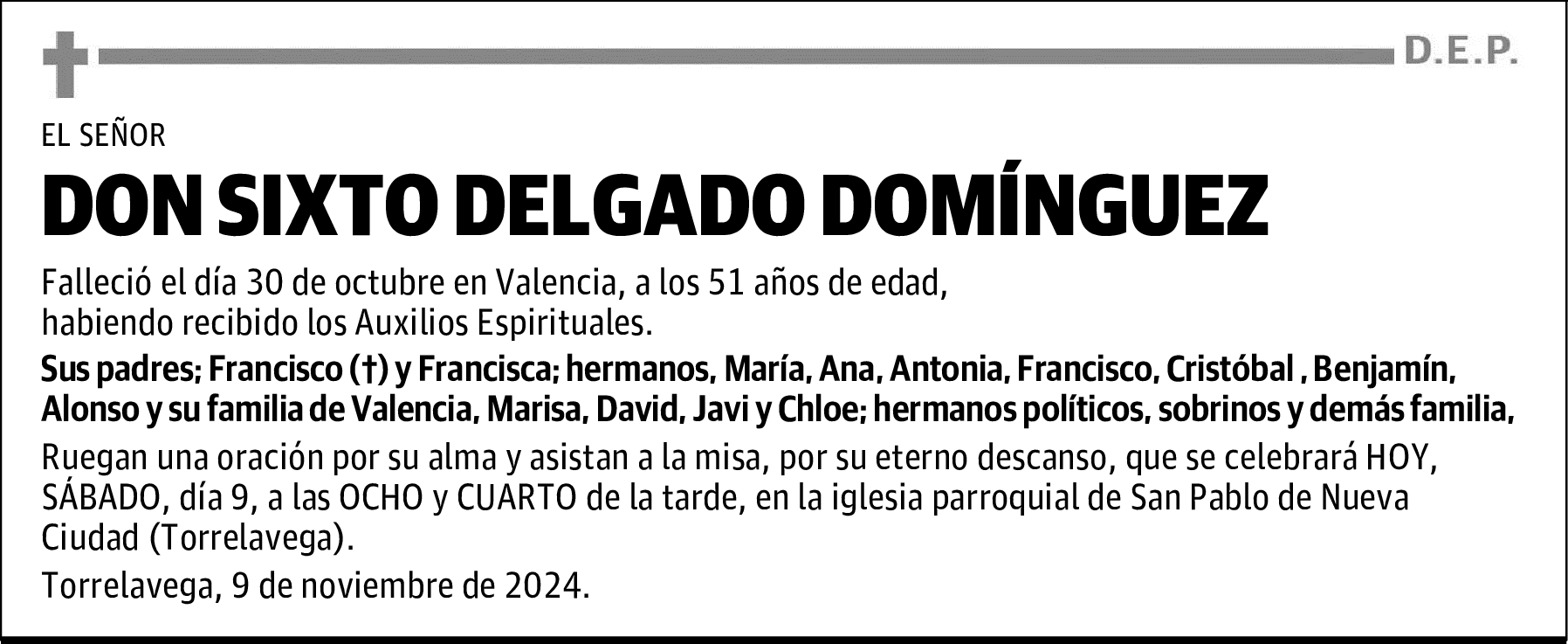 DON SIXTO DELGADO DOMÍNGUEZ