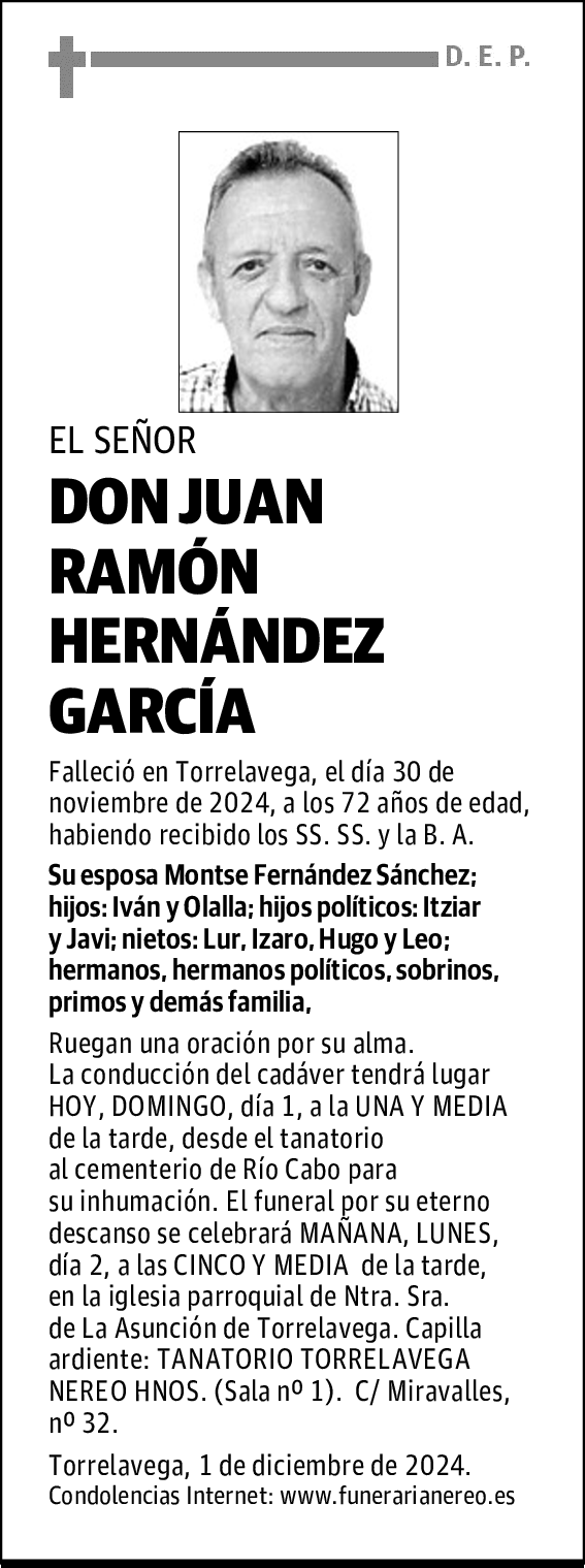 DON JUAN RAMÓN HERNÁNDEZ GARCÍA