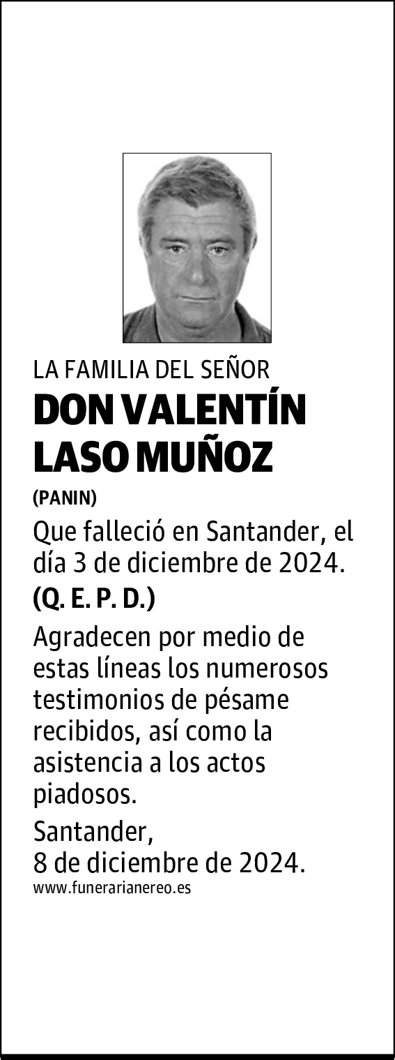 DON VALENTÍN LASO MUÑOZ