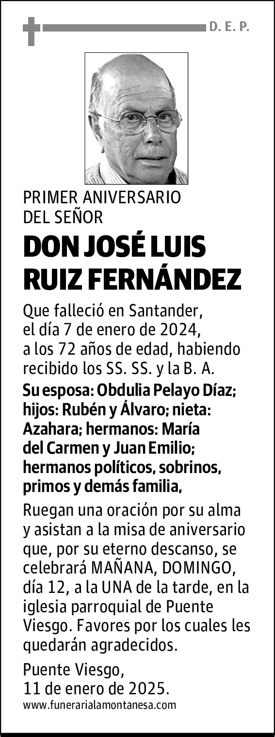 DON JOSÉ LUIS RUIZ FERNÁNDEZ