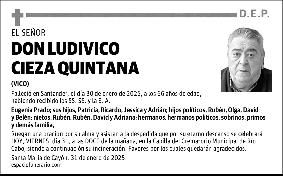 DON LUDIVICO CIEZA QUINTANA