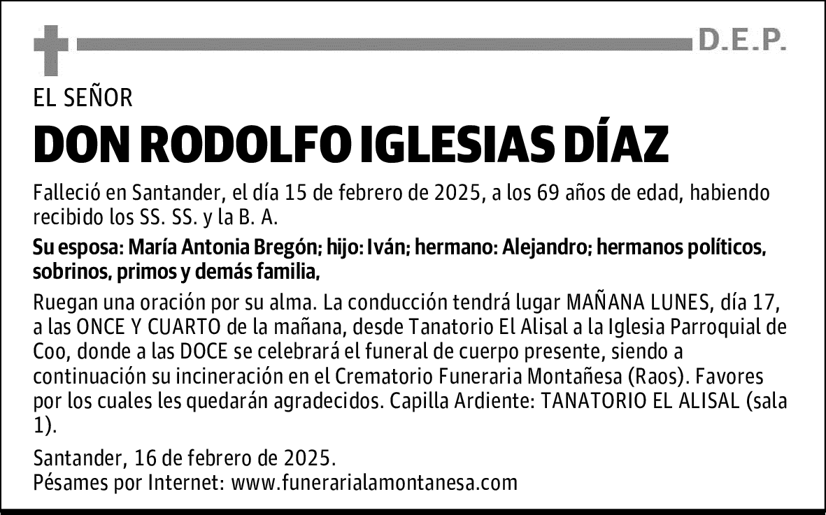 DON RODOLFO IGLESIAS DÍAZ