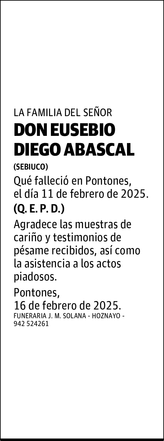 DON EUSEBIO DIEGO ABASCAL