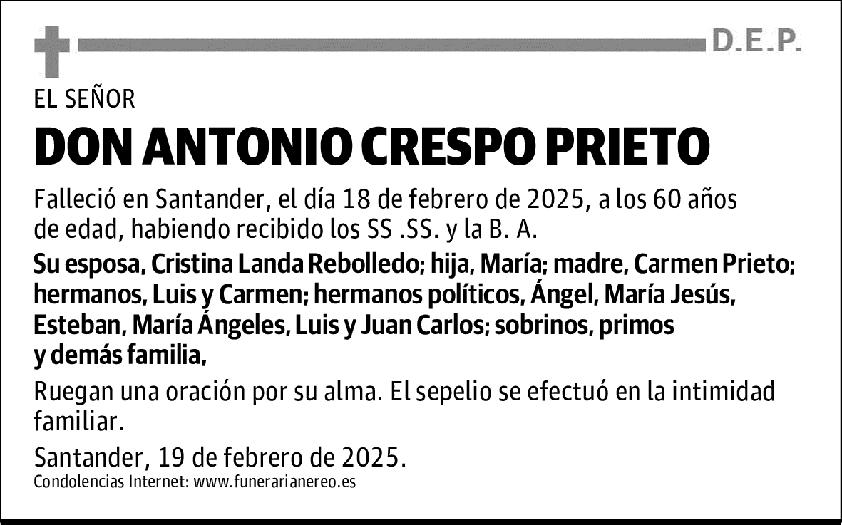 DON ANTONIO CRESPO PRIETO