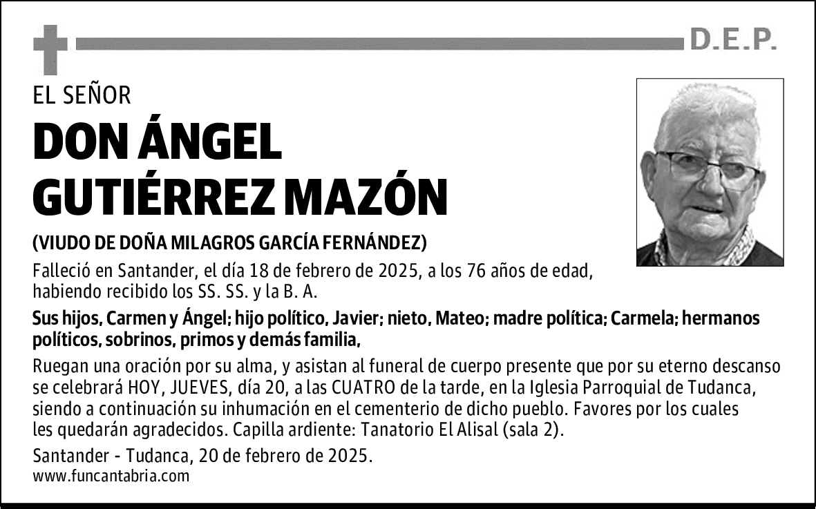 DON ÁNGEL GUTIÉRREZ MAZÓN