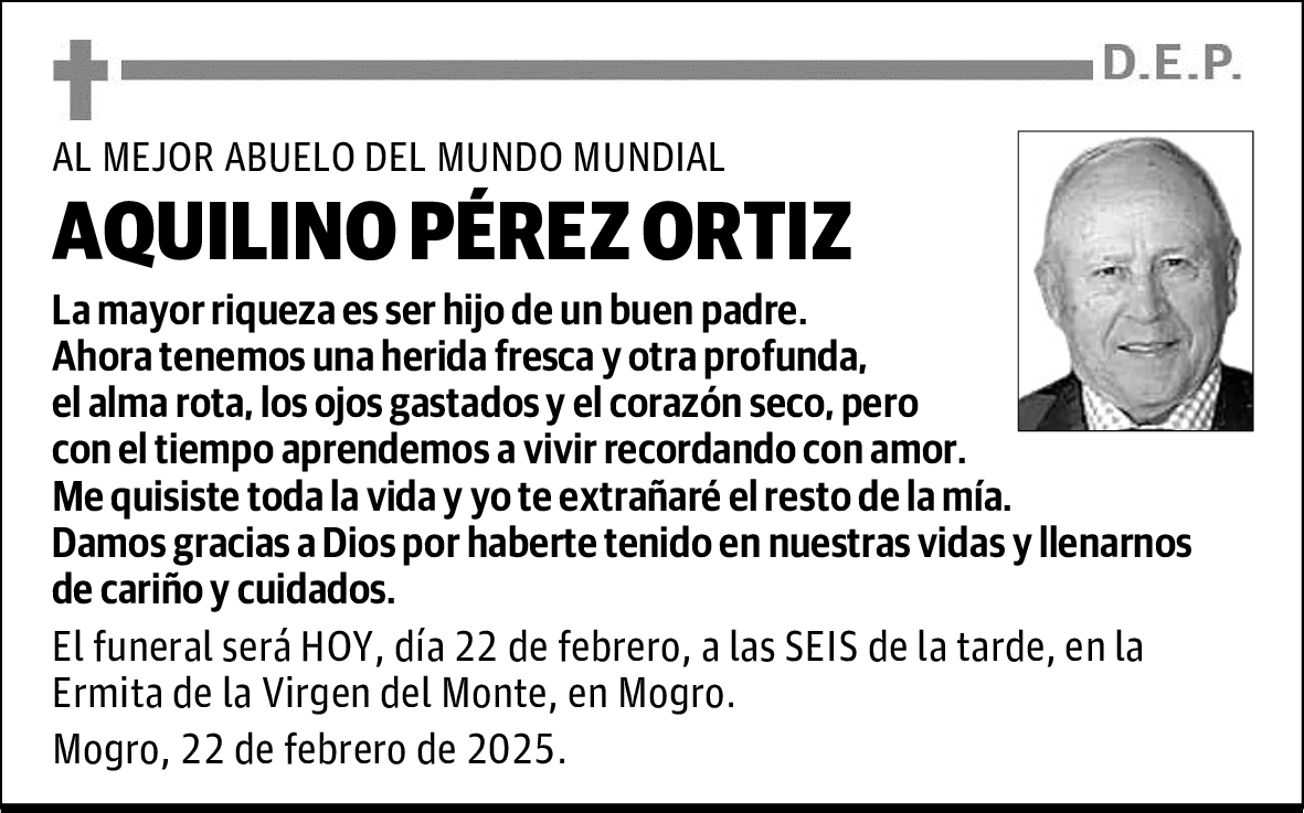 AQUILINO PÉREZ ORTIZ