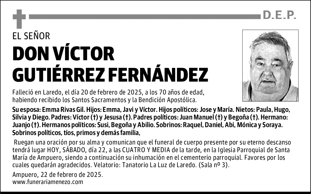 DON VÍCTOR GUTIÉRREZ FERNÁNDEZ