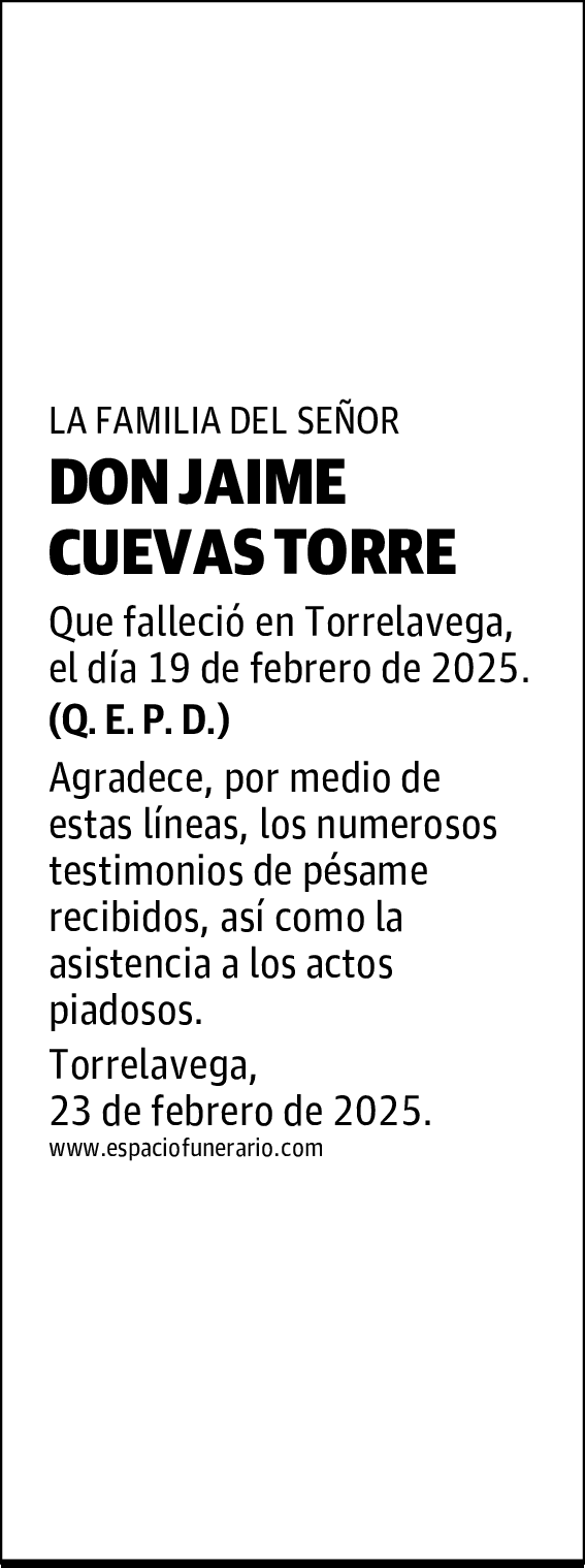 DON JAIME CUEVAS TORRE