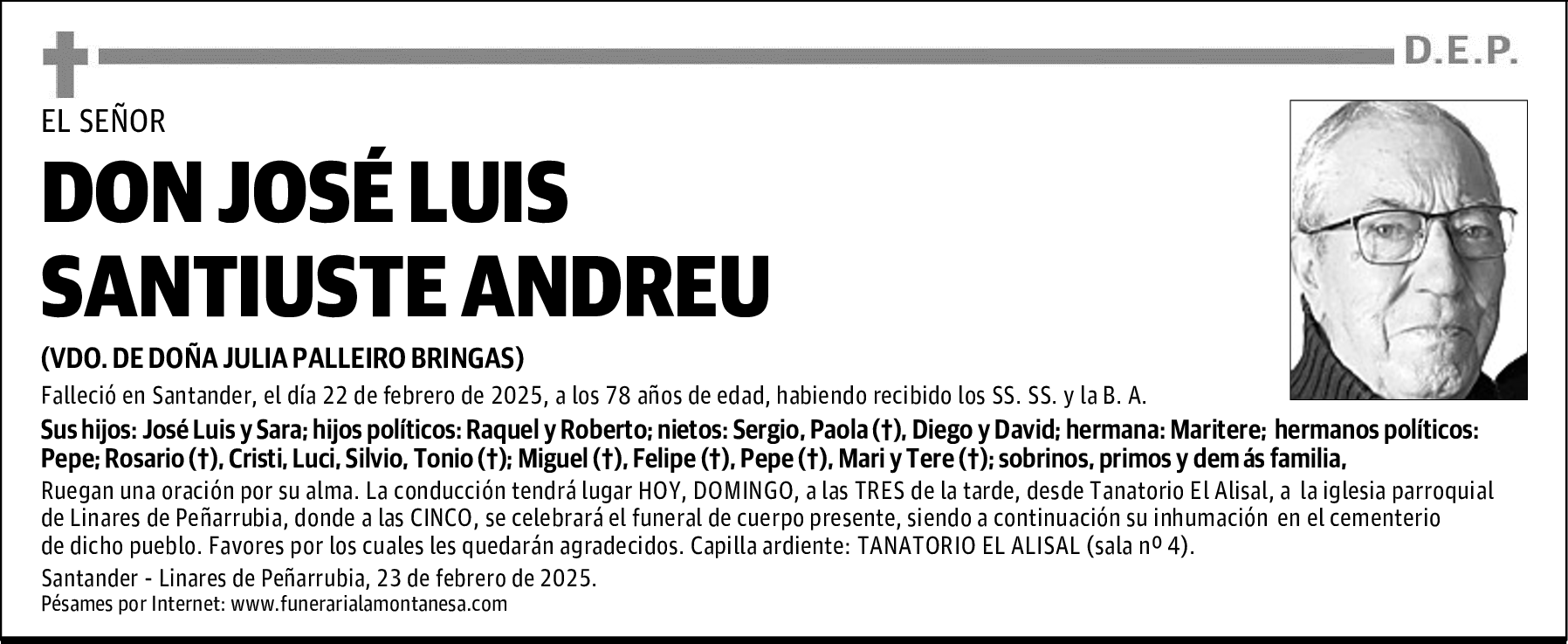 DON JOSÉ LUIS SANTIUSTE ANDREU