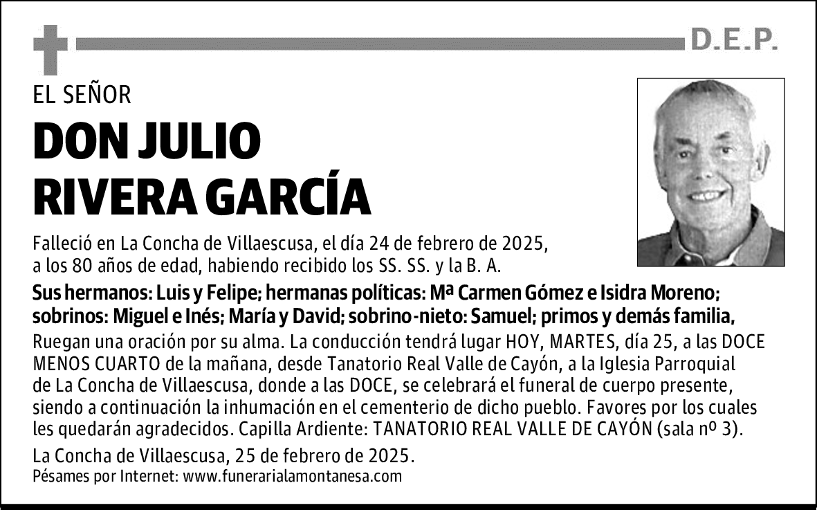 DON JULIO RIVERA GARCÍA