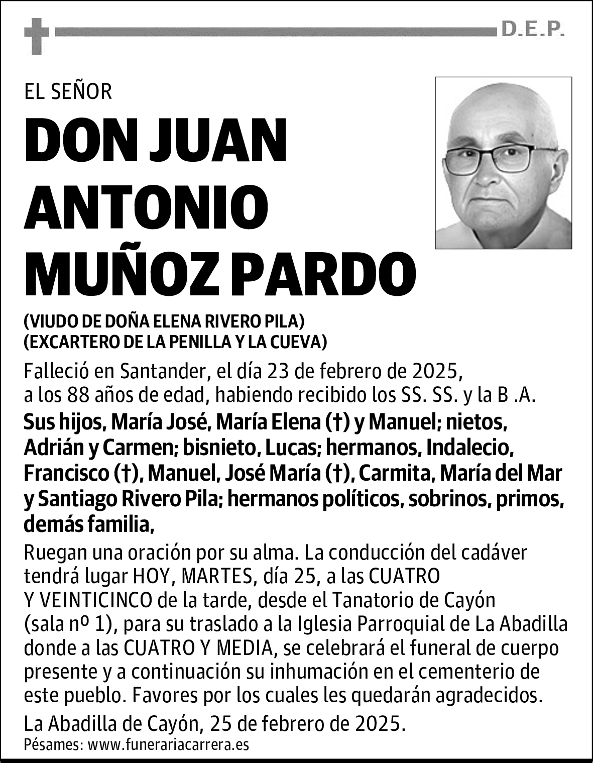 DON JUAN ANTONIO MUÑOZ PARDO