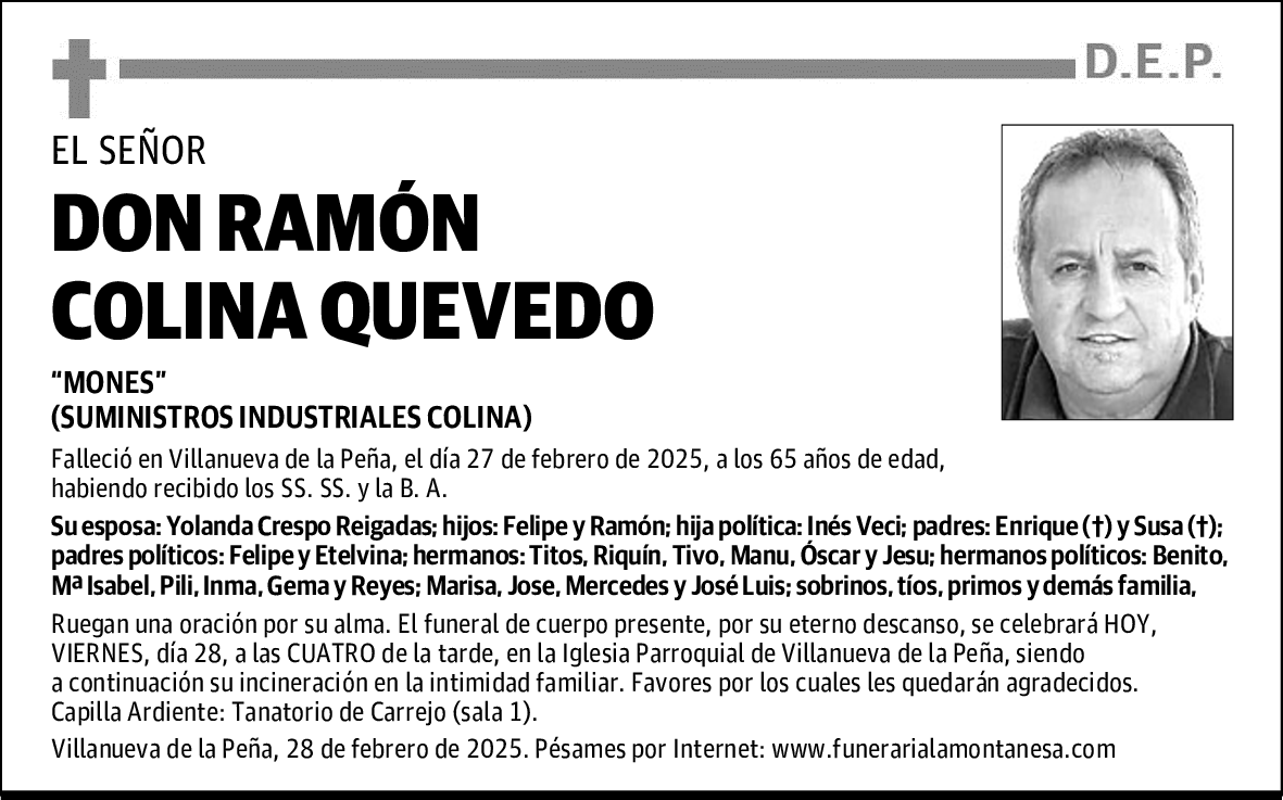 DON RAMÓN COLINA QUEVEDO