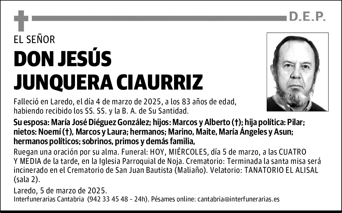 DON JESÚS JUNQUERA CIAURRIZ
