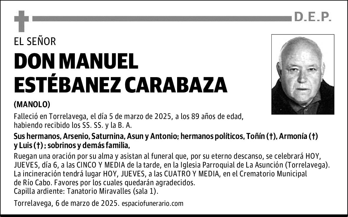 DON MANUEL ESTÉBANEZ CARABAZA