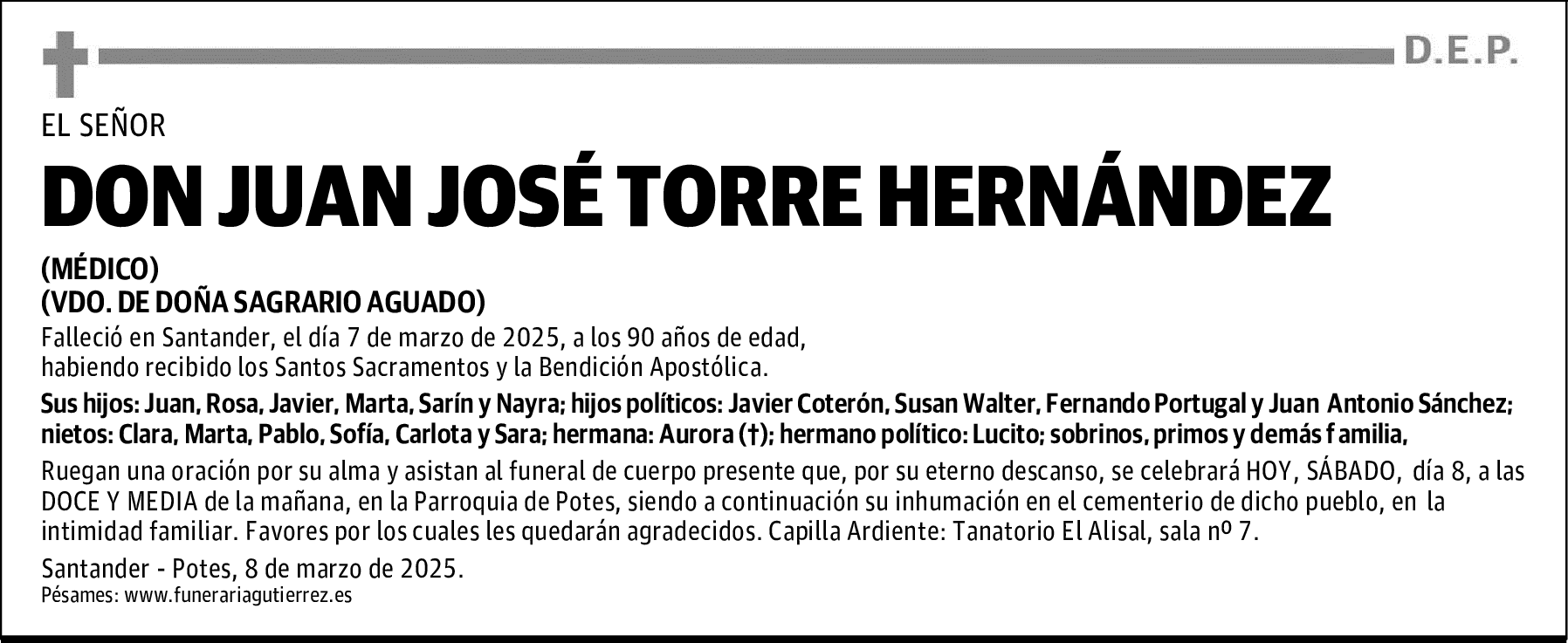 DON JUAN JOSÉ TORRE HERNÁNDEZ