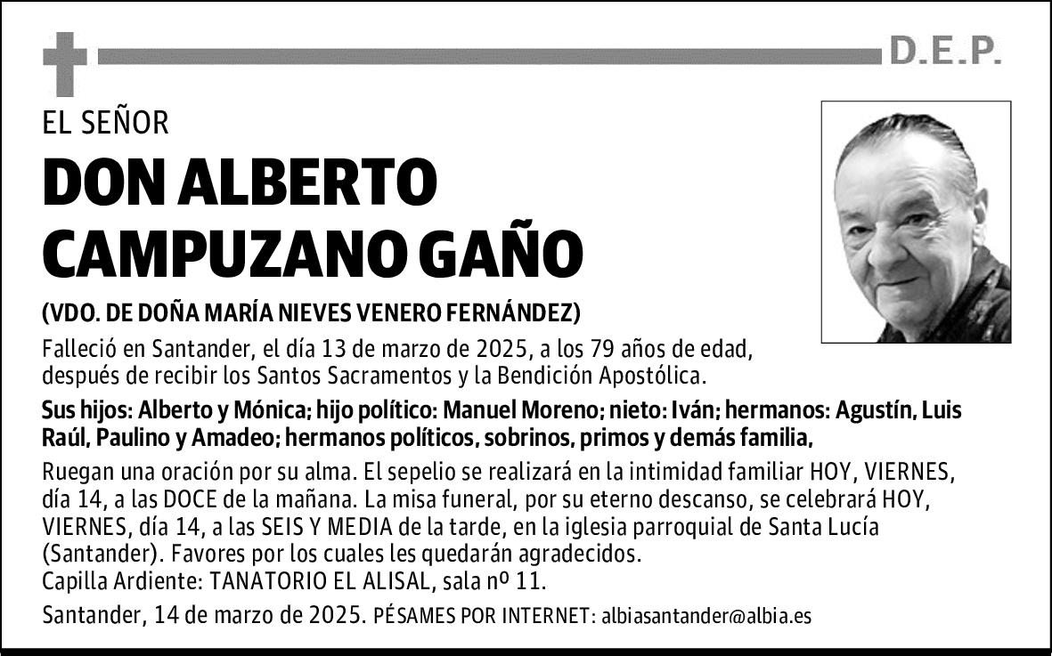 DON ALBERTO CAMPUZANO GAÑO