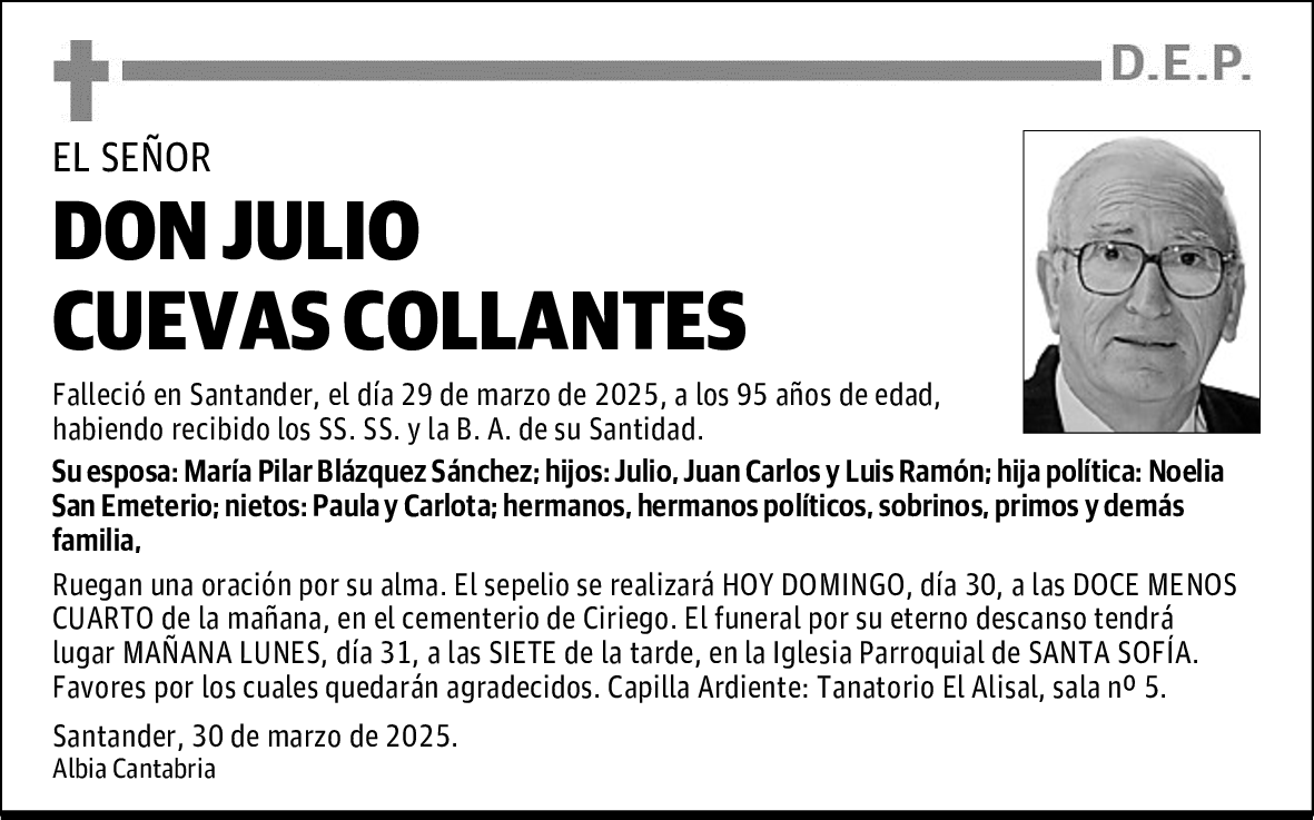 DON JULIO CUEVAS COLLANTES
