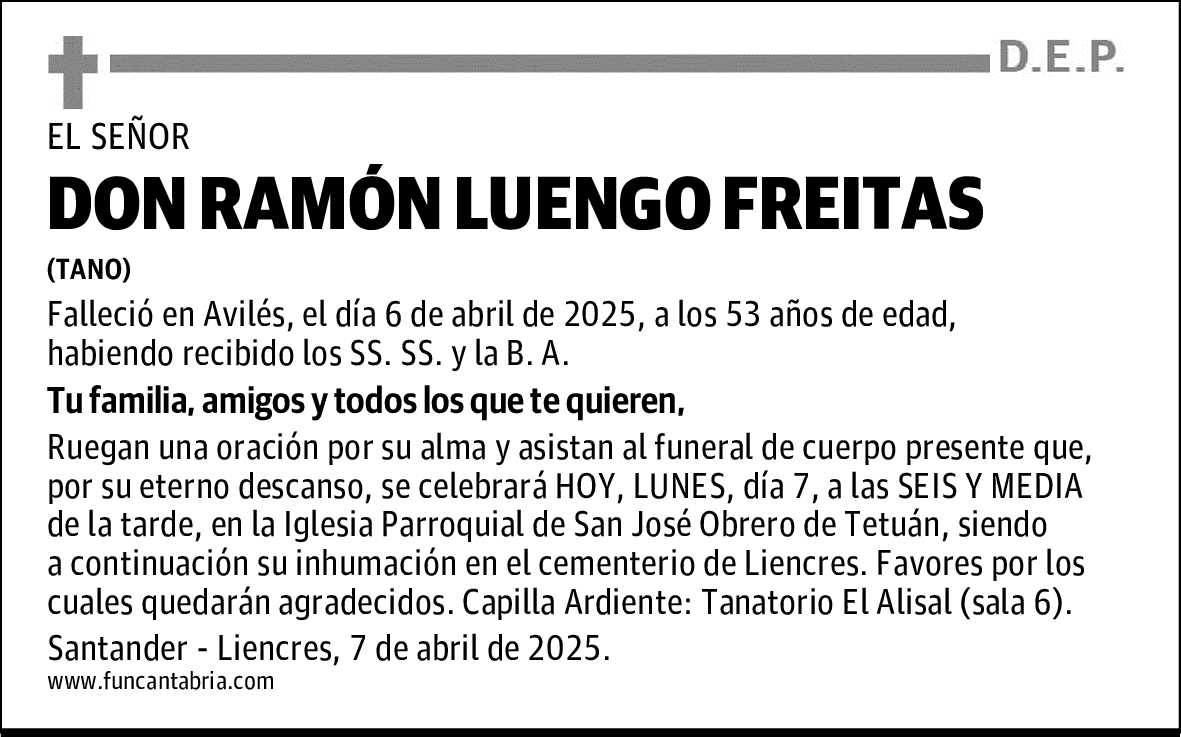 DON RAMÓN LUENGO FREITAS
