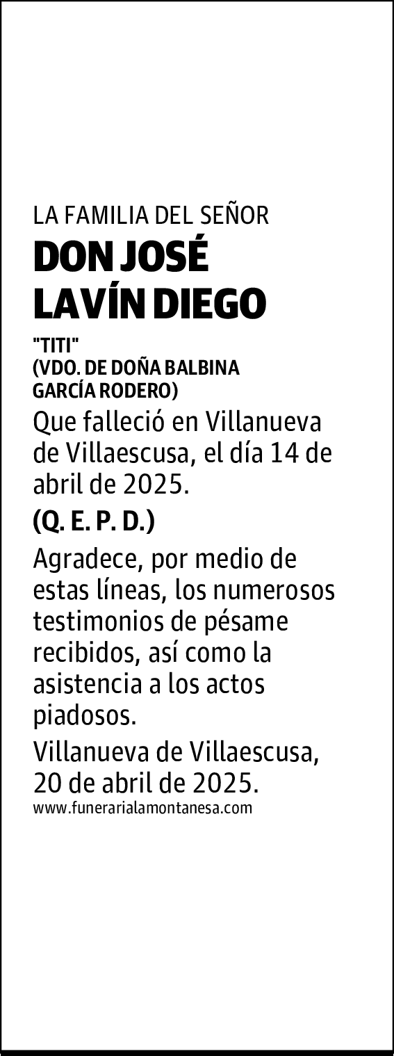 DON JOSÉ LAVÍN DIEGO
