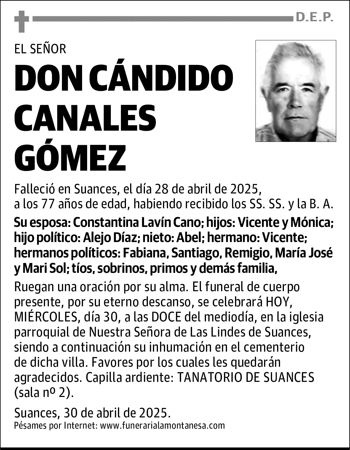 DON CÁNDIDO CANALES GÓMEZ