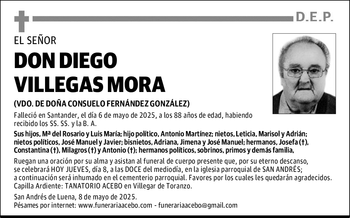 DON DIEGO VILLEGAS MORA