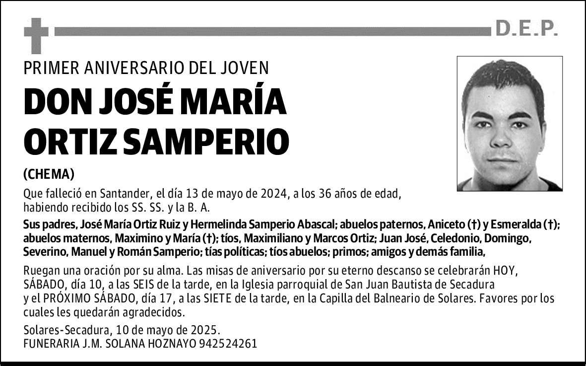 DON JOSÉ MARÍA ORTIZ SAMPERIO