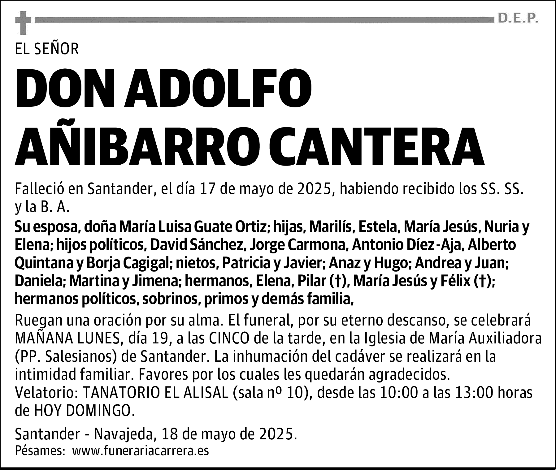 DON ADOLFO AÑIBARRO CANTERA