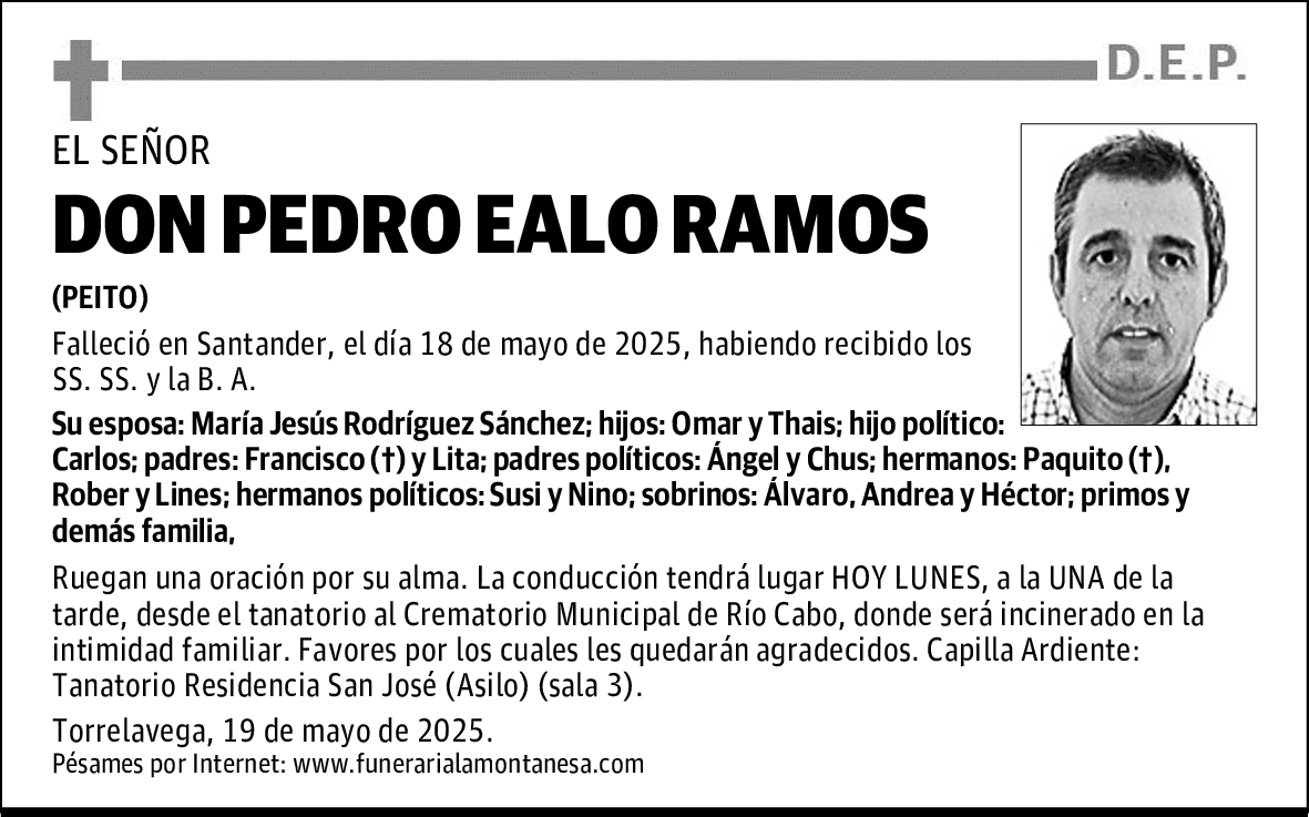 DON PEDRO EALO RAMOS