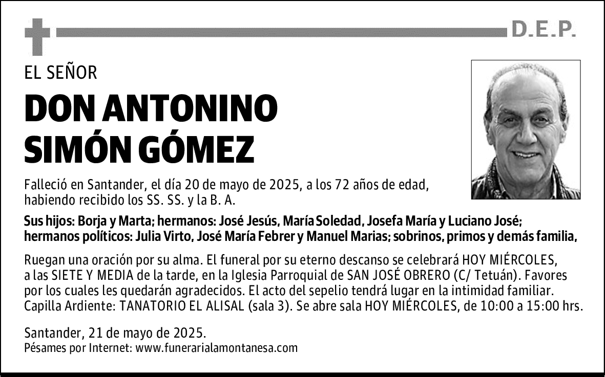 DON ANTONINO SIMÓN GÓMEZ