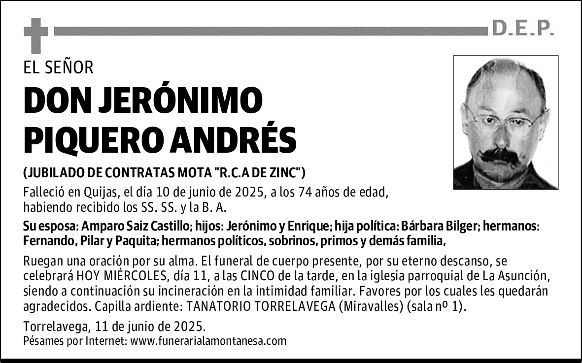 DON JERÓNIMO PIQUERO ANDRÉS