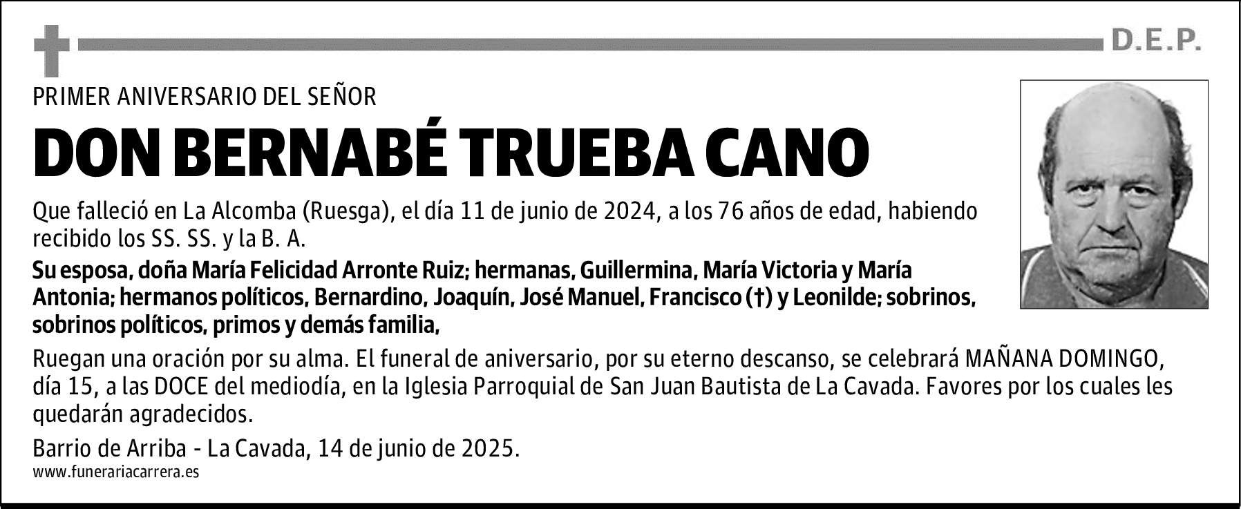 DON BERNABÉ TRUEBA CANO