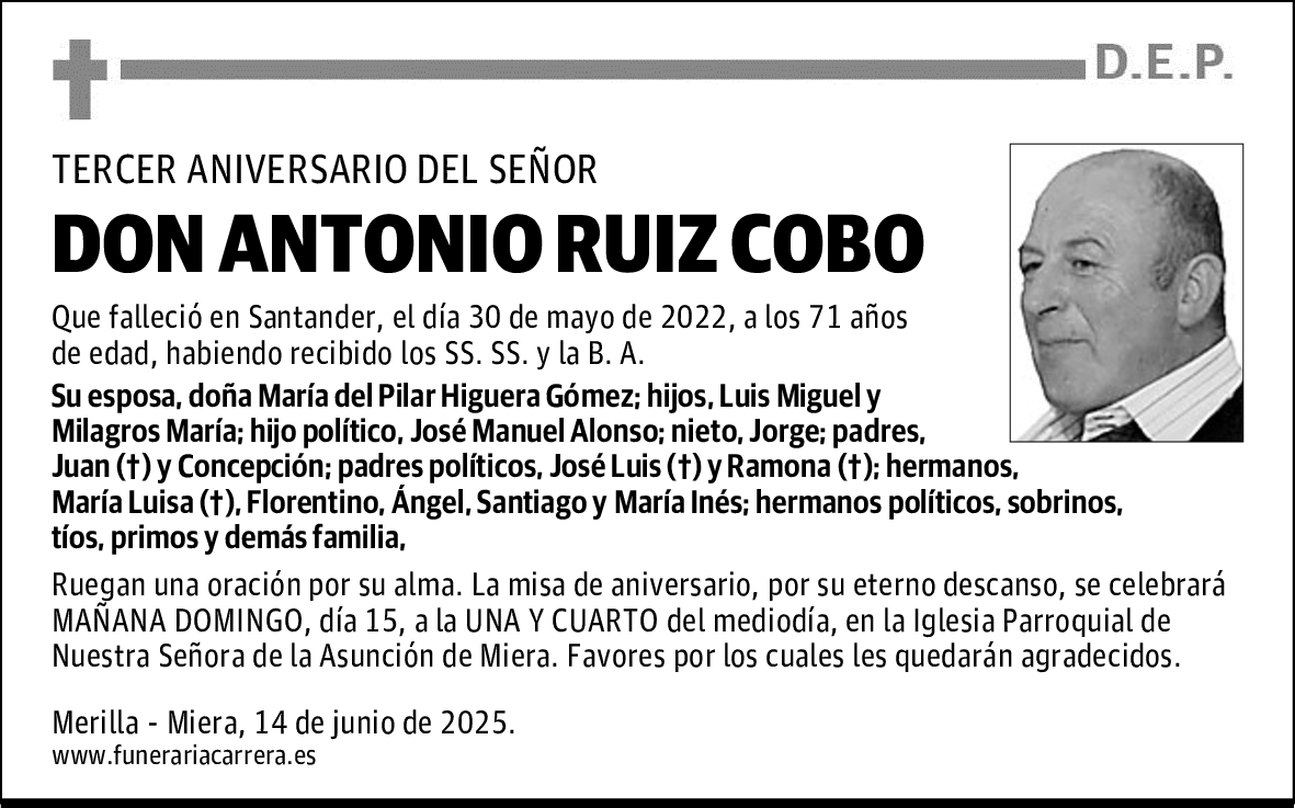 DON ANTONIO RUIZ COBO