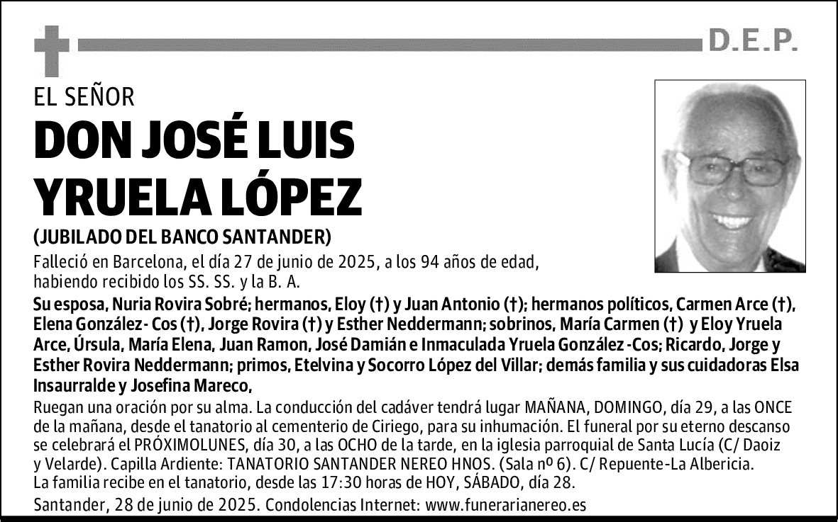 DON JOSÉ LUIS YRUELA LÓPEZ