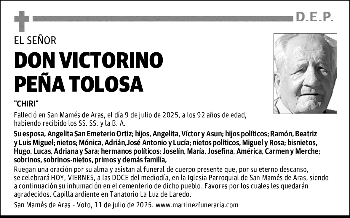 DON VICTORINO PEÑA TOLOSA