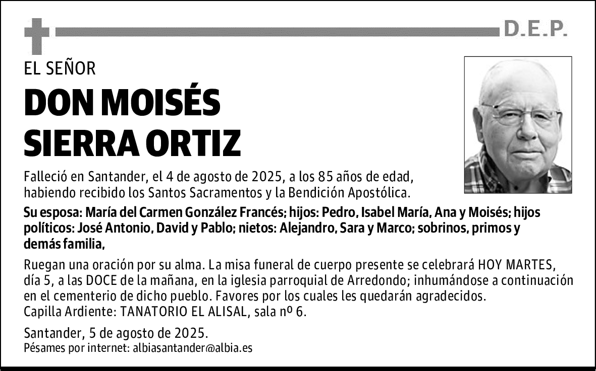 DON MOISÉS SIERRA ORTIZ