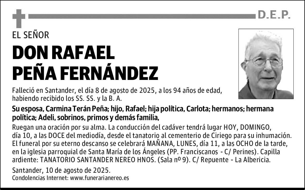 DON RAFAEL PEÑA FERNÁNDEZ