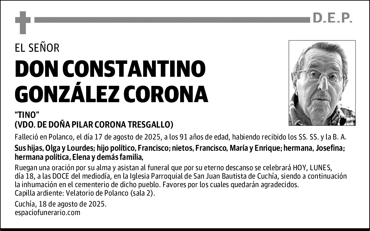 DON CONSTANTINO GONZÁLEZ CORONA