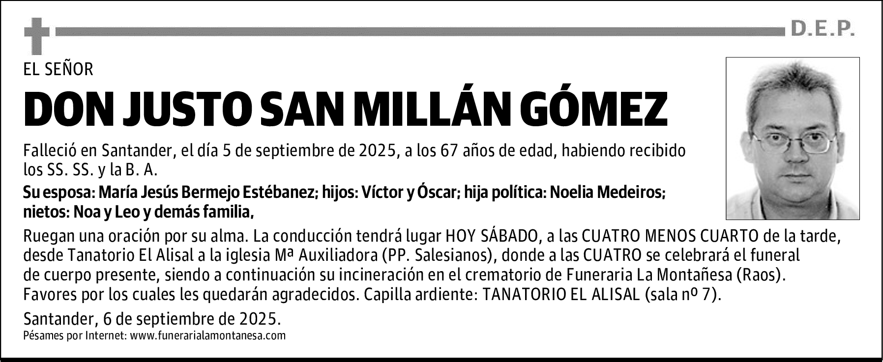 DON JUSTO SAN MILLÁN GÓMEZ