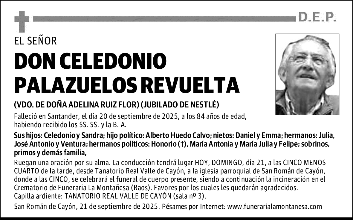 DON CELEDONIO PALAZUELOS REVUELTA