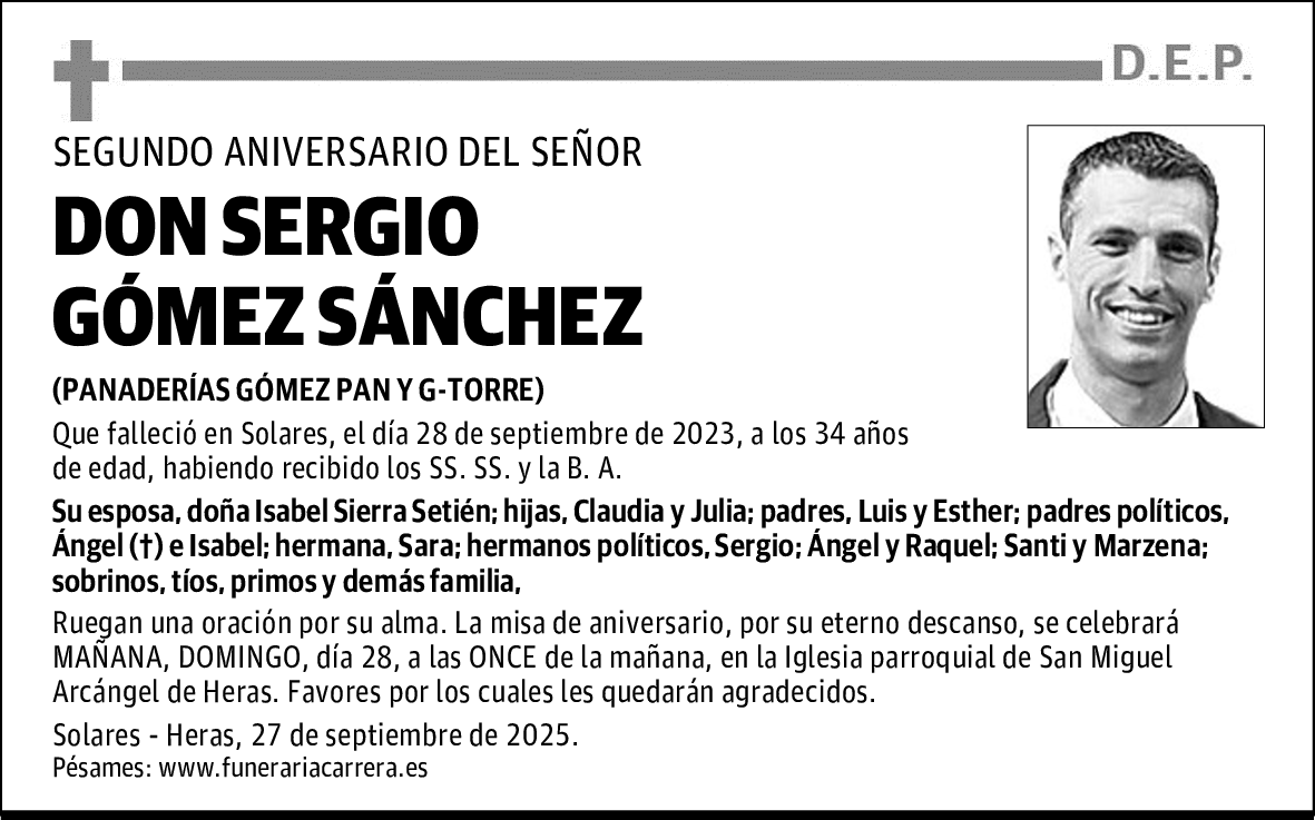 DON SERGIO GÓMEZ SÁNCHEZ