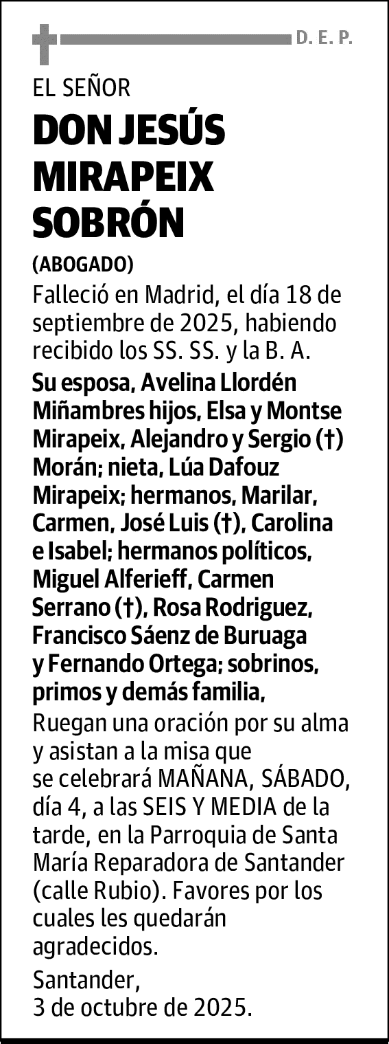 DON JESÚS MIRAPEIX SOBRÓN