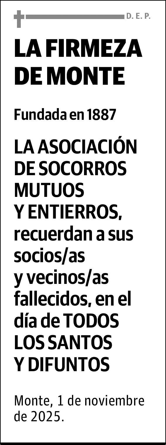 LA FIRMEZA DE MONTE