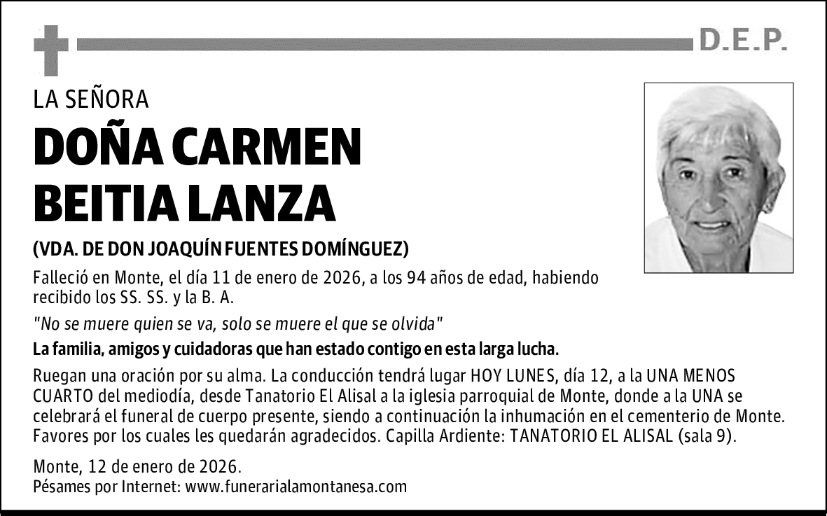 DOÑA CARMEN BEITIA LANZA
