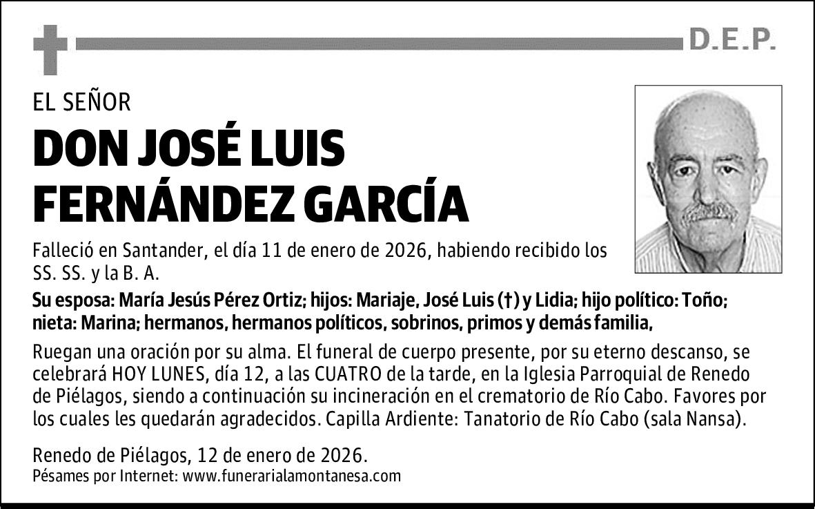 DON JOSÉ LUIS FERNÁNDEZ GARCÍA