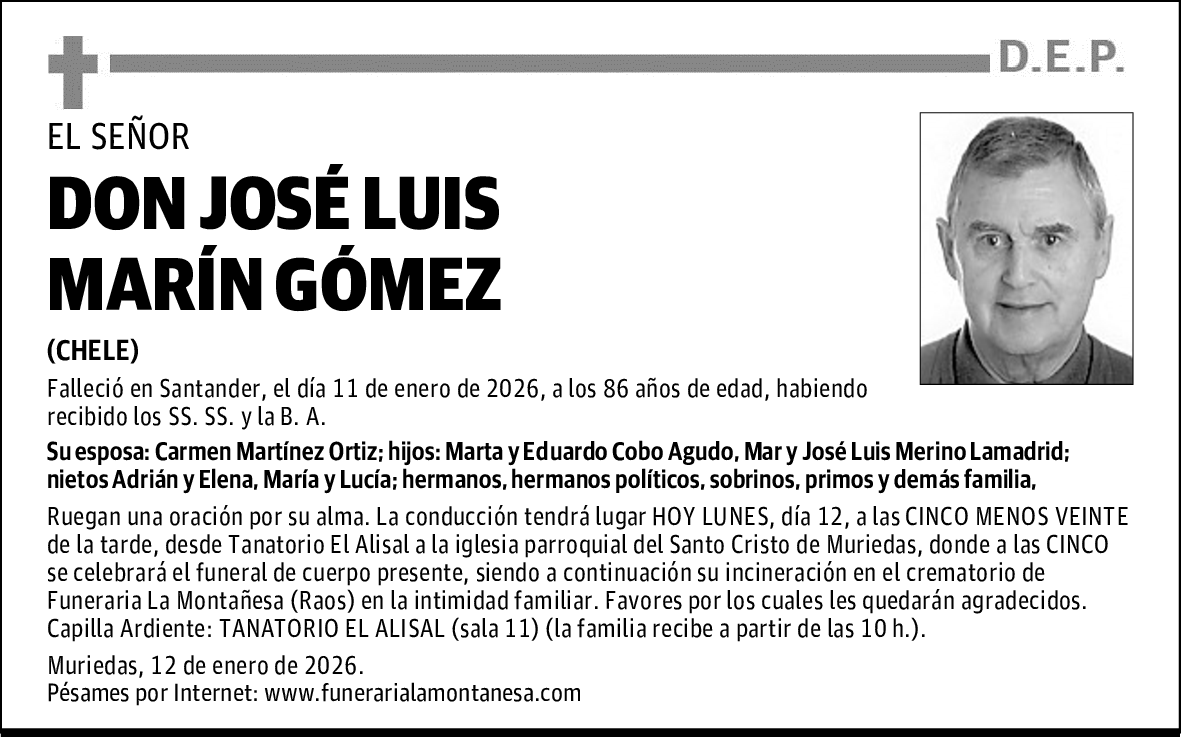 DON JOSÉ LUIS MARÍN GÓMEZ