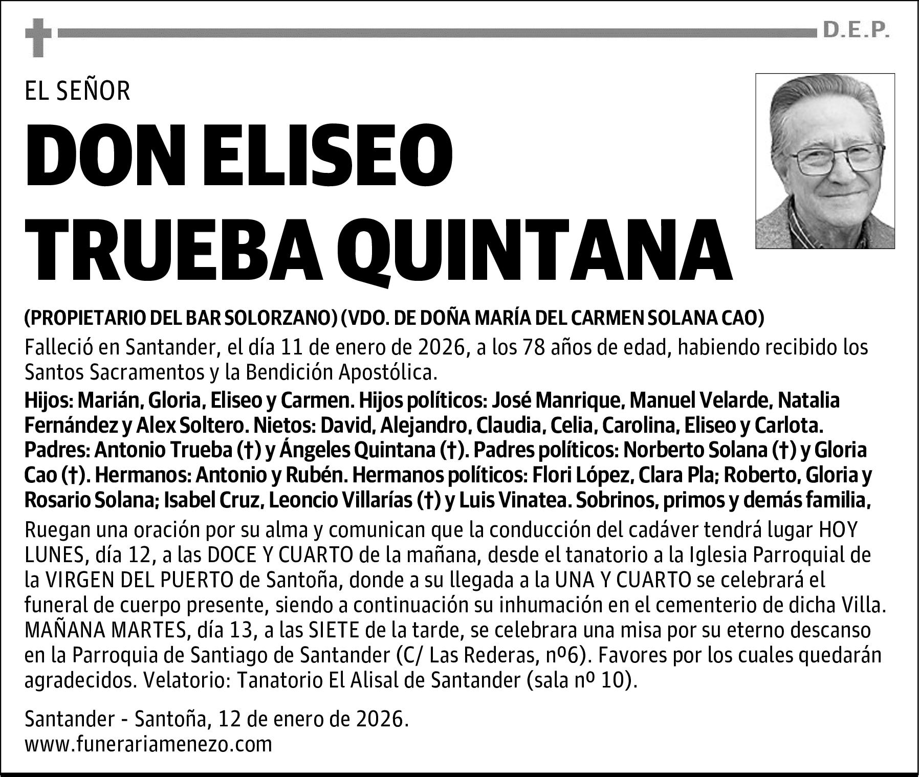 DON ELISEO TRUEBA QUINTANA