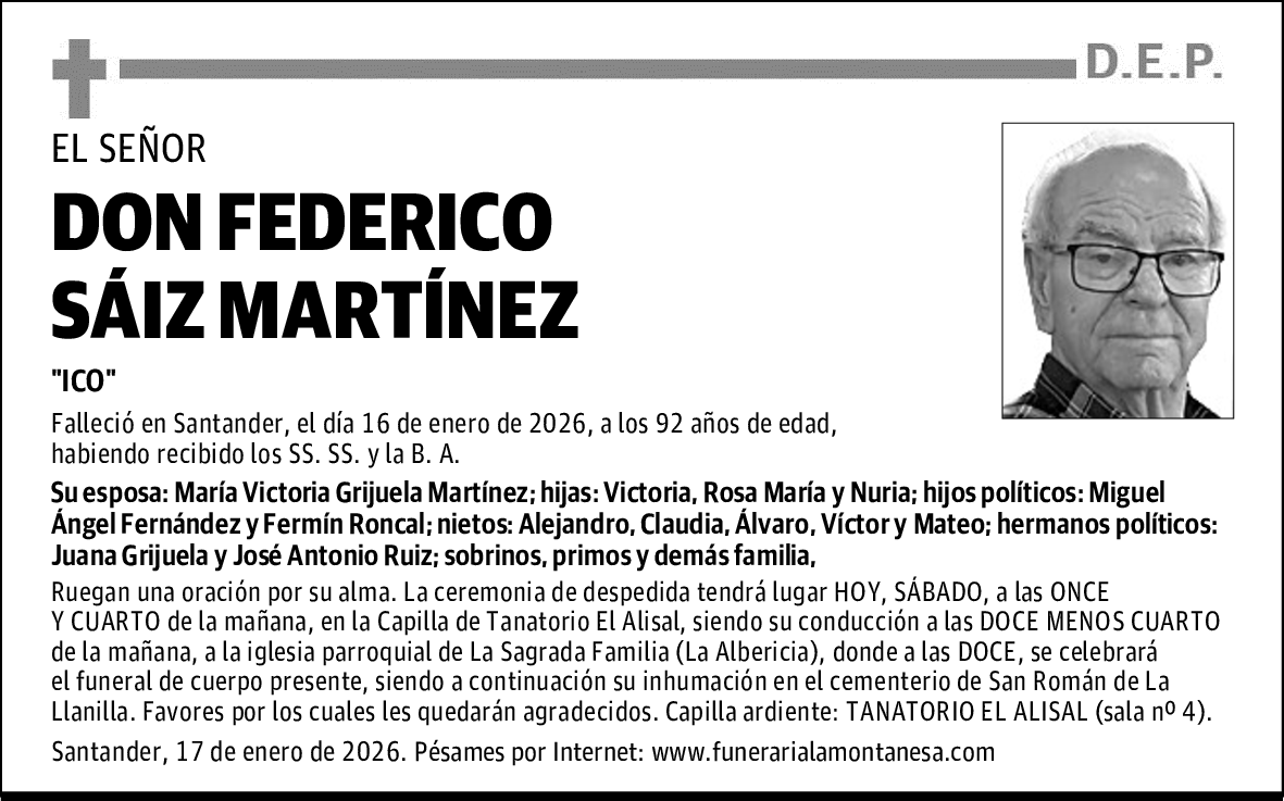 DON FEDERICO SÁIZ MARTÍNEZ