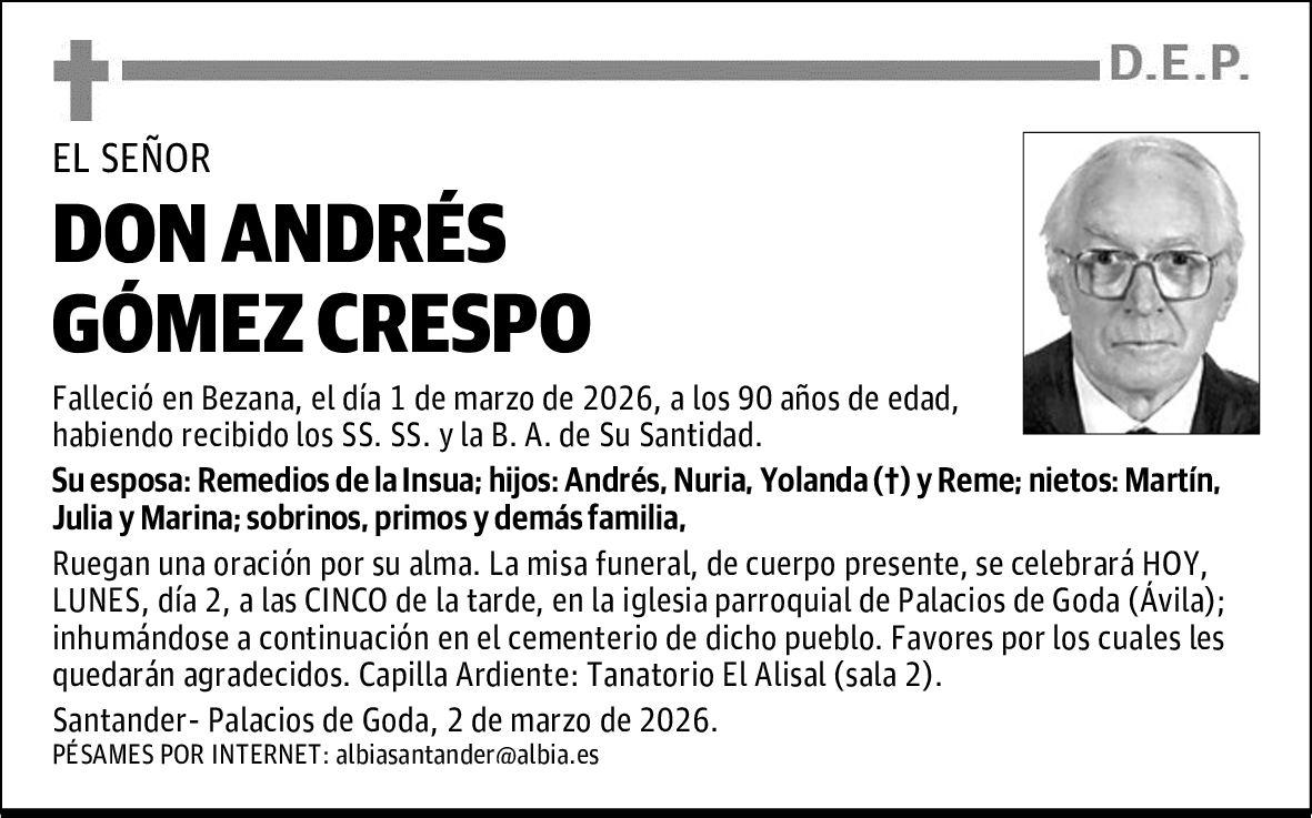 DON ANDRÉS GÓMEZ CRESPO